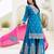 Designer chinon ready to wear kurta plazo dupatta for women
