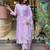 Women's Gorgeous Embroidery Georgette Fabric Stright Kurta Pant with Dupatta Set