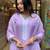 Women's Gorgeous Embroidery Georgette Fabric Stright Kurta Pant with Dupatta Set