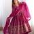 Wedding wear anarkali gown with dupatta set