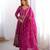 Wedding wear anarkali gown with dupatta set