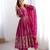 Wedding wear anarkali gown with dupatta set