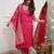 Women's Gorgeous Embroidery Viscose Chanderi Fabric Straight Kurta Pant with Dupatta Set