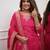 Women's Gorgeous Embroidery Viscose Chanderi Fabric Straight Kurta Pant with Dupatta Set