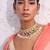 Multicolor gold plated pearl necklace set