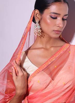 Gold plated kundan earrings 2