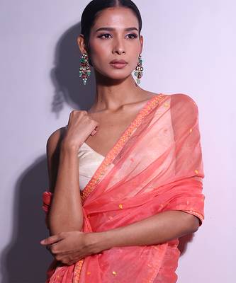 Multicolor gold plated beaded jewellery earrings 1