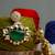 Green stone gold plated earrings