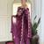 Women's Gorgeous Embroidery Vichitra Silk Fabric Flared Kurta Pant with Dupatta Set