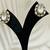 Silver stone gold plated earrings