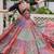 multi color cotton digital printed navratri crop top lehenga