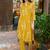 Floral Printed Shirt Collar A-Line Kurta With Pyjama