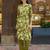 Floral Printed Shirt Collar A-Line Kurta With Pyjama
