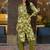 Floral Printed Shirt Collar A-Line Kurta With Pyjama