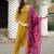 Women Viscos Weaving Hand & Threadwork Kurta With Trousers & With Dupatta