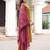 Women Viscos Weaving Hand & Threadwork Kurta With Trousers & With Dupatta
