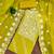 Women's mehandi unstitched thread embroidery chanderi cotton dress material (cp9101mhd)
