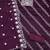 Women's purple unstitched thread embroidery chanderi cotton dress material (cp9101ppl)