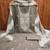 Women's grey unstitched thread embroidery pc cotton dress material (cp9102gry)