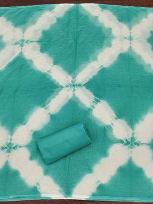 Women's sea green thread embroidery pc cotton dress material 4