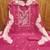 Women's pink unstitched thread sequence embroidery pc cotton dress material (cp9103pnk)