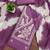 Women's purple unstitched thread sequence embroidery pc cotton dress material (cp9103ppl)