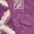 Women's purple unstitched thread sequence embroidery pc cotton dress material (cp9103ppl)