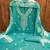 Women's sea green unstitched thread sequence embroidery pc cotton dress material (cp9104sgn)