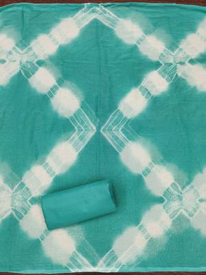Women's sea green thread sequence embroidery pc cotton dress material 4