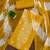 Women's yellow unstitched thread sequence embroidery pc cotton dress material (cp9104ylw)