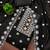 Women's black unstitched heavy thread embroidery chanderi cotton dress material (cp9096blk)