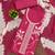 Women's pink unstitched thread sequence embroidery pc cotton dress material (cp9105pnk)