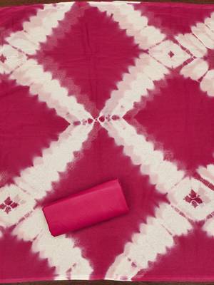 Women's pink thread sequence embroidery pc cotton dress material 4