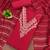 Women's pink unstitched thread sequence embroidery pc cotton dress material (cp9106pnk)