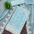 Women's sky blue unstitched heavy thread embroidery georgette dress material (cp9097sbl)