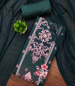 Women's multi print and mirror work rayon cotton dress material