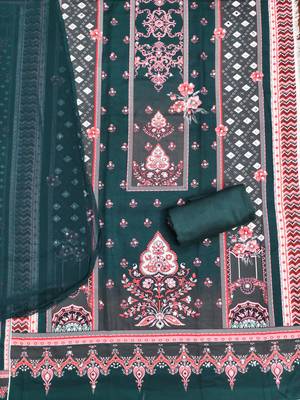 Women's multi print and mirror work rayon cotton dress material 2