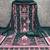 Women's multi unstitched print and mirror work rayon cotton dress material (cp9110grn)