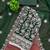 Women's green unstitched heavy thread embroidery georgette dress material (cp9098grn)