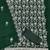 Women's green unstitched heavy thread embroidery georgette dress material (cp9098grn)
