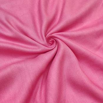 Women's pink heavy embroidery & digital print premium roman cotton dress material 3