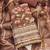 Women's brown unstitched print & embroidery simmer cotton silk dress material (msmfc11594b)