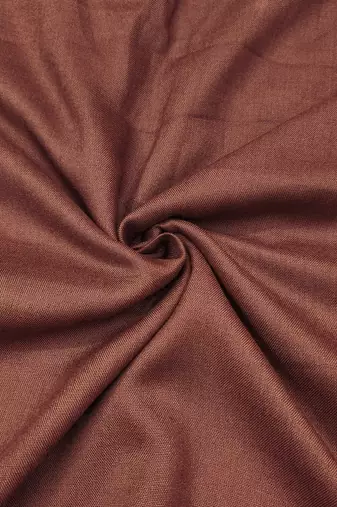 Women's brown print & embroidery simmer cotton silk dress material