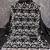 Women's black unstitched heavy thread embroidery georgette dress material (cp9099blk)