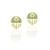 gold plated Multicolor stud earrings in Sterling Silver