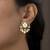 gold plated Multicolor stud earrings in Sterling Silver