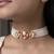 gold plated pearl choker necklace in Sterling Silver