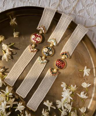 gold plated pearl choker necklace in Sterling Silver 2