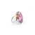 Silver Plated Multicolor stone ring in Sterling Silver