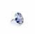 Silver plated Blue stone ring in Sterling Silver